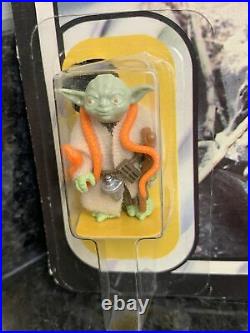 Vintage Star Wars Yoda Carded Figure MOC Original Factory Sealed Rare Retro