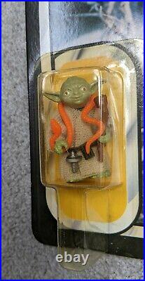 Vintage Star Wars Yoda Carded Figure Un-Punched Factory Sealed Rare MOC