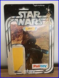 Vintage Star Wars jawa 1977 CARDBACK PALITOY