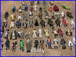 Vintage Star Wars lot of 60 loose complete figures came from ORIGINAL OWNER LOOK