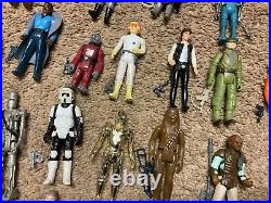 Vintage Star Wars lot of 60 loose complete figures came from ORIGINAL OWNER LOOK