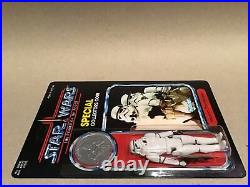Vintage Style Custom Star Wars POTF Backing Card & Coin Stormtrooper