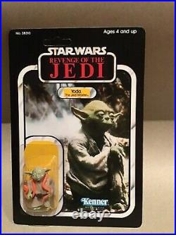 Vintage Style Custom Star Wars Revenge Of The Jedi Backing Yoda
