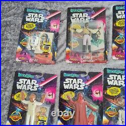 Vintage star wars figures Job Lot 18 Star Wars Bendems Figures