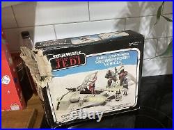 Vintage star wars snowspeeder boxed with instructions. With Original Tow cable